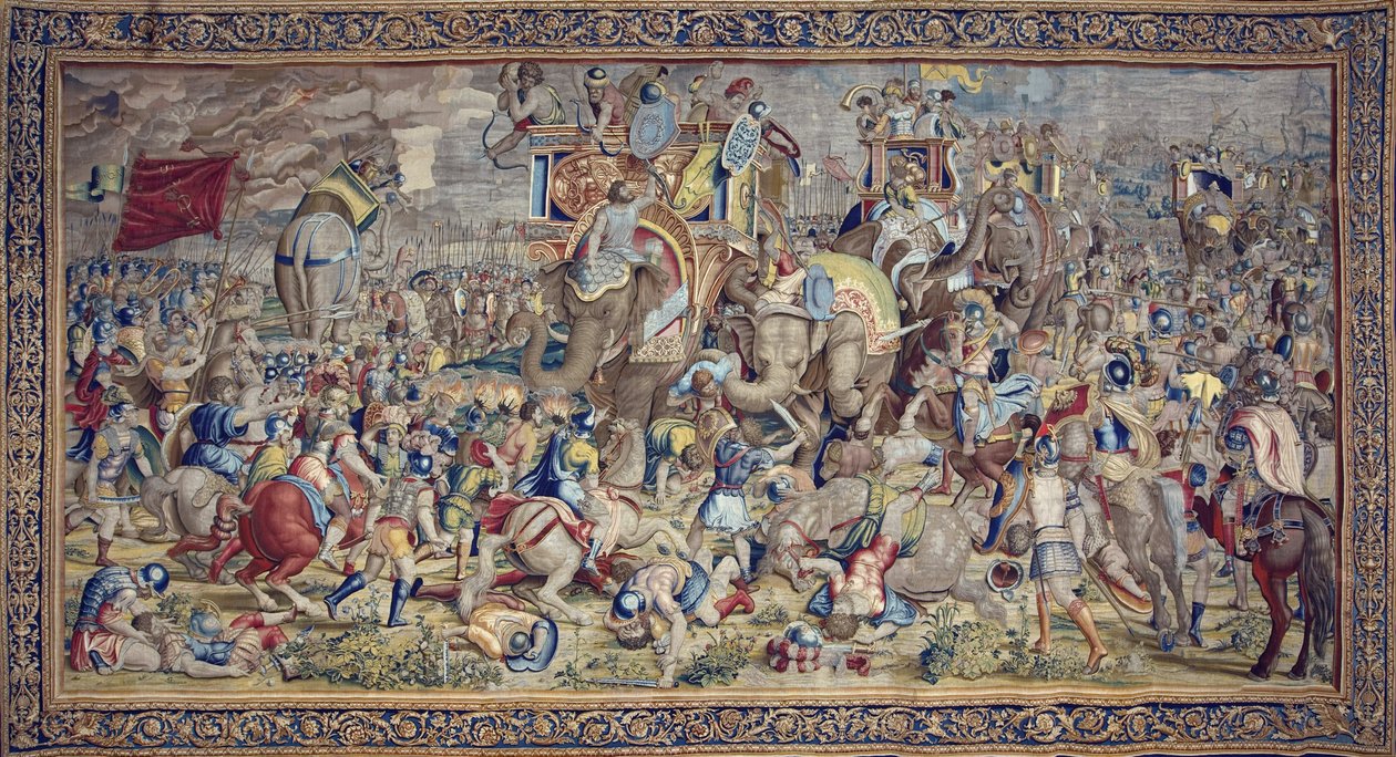 Die Geschichte von Hannibal, ca. 1570 (Wandteppich) von Flemish School