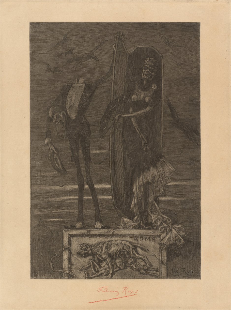 Das höchste Laster: Frontispiz von Félicien Rops