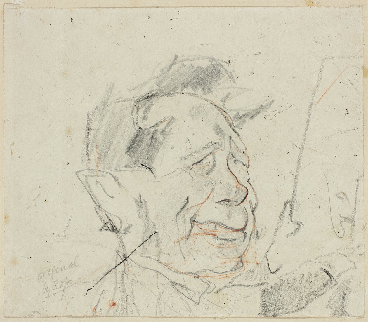 Skizze von Ferdinand Marinus von Félicien Rops