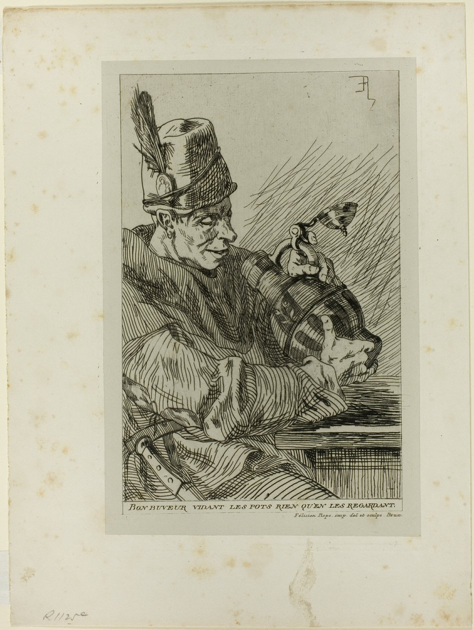 Der Trinker von Félicien Rops