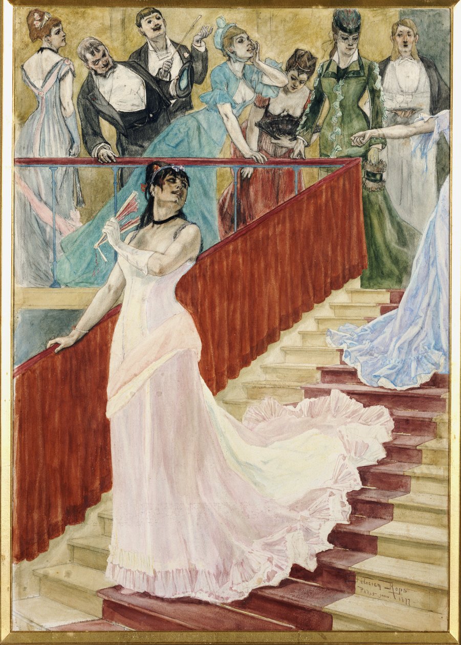 Die Reihe, 1877 von Félicien Rops