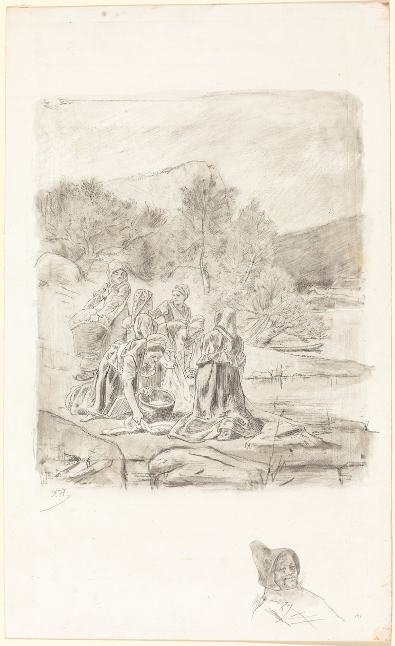 Wäscherinnen von Félicien Rops