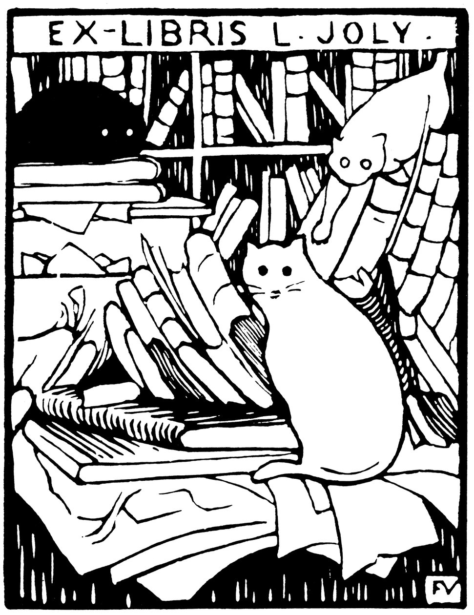 Ex-libris L. Joly von Félix Valloton