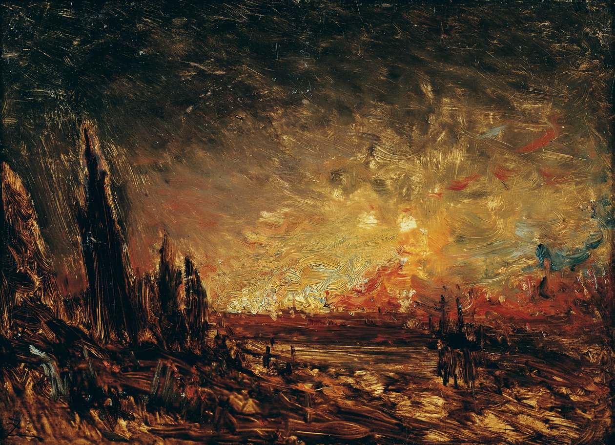Feuer von Félix Ziem