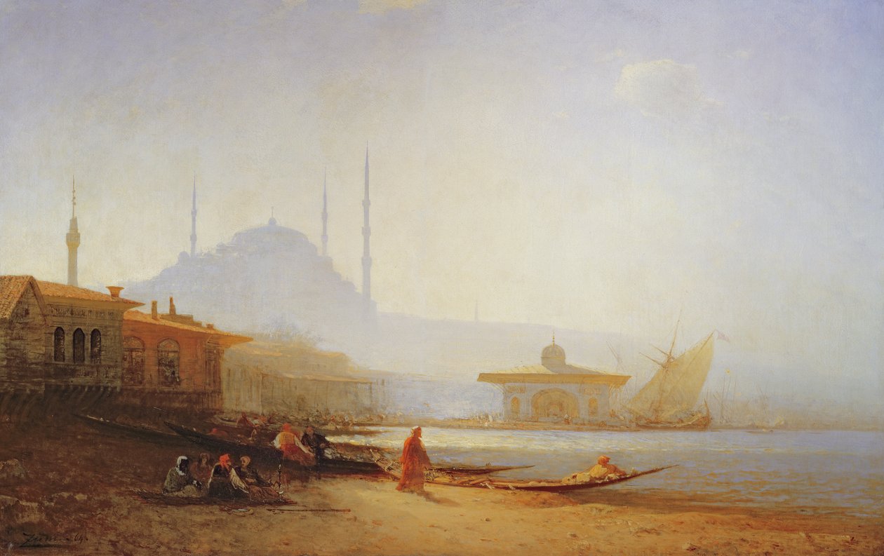 Ansicht von Istanbul, 1864 von Félix Ziem
