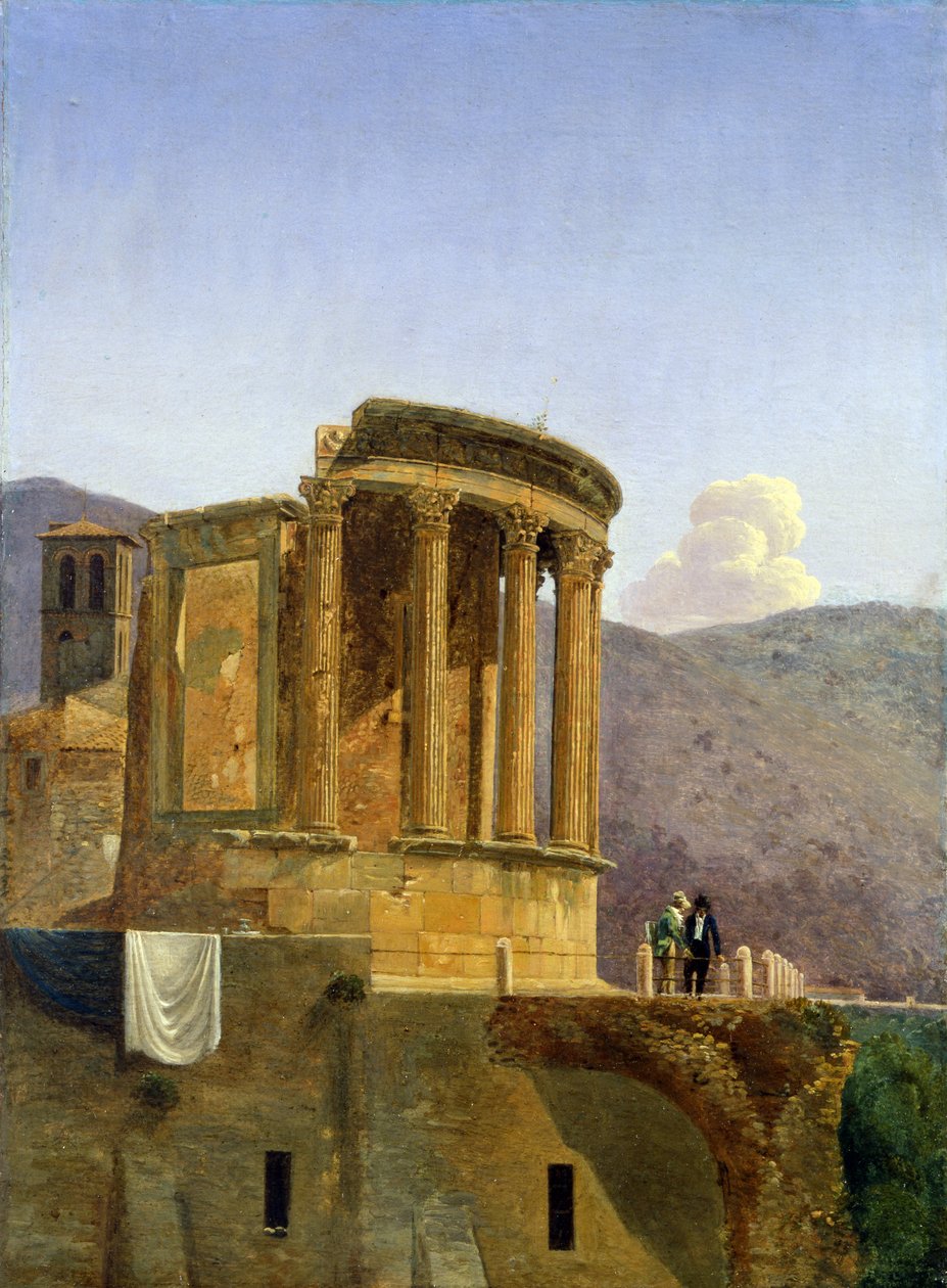 Der Tempel der Vesta in Tivoli von Felix Boisselier