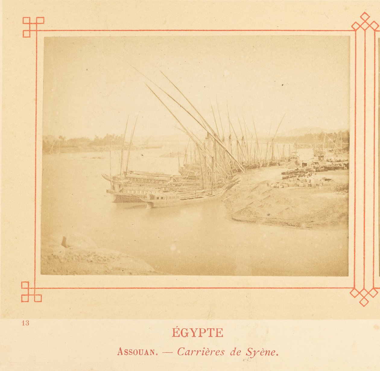 Assuan - Steinbrüche von Syene von Félix Bonfils