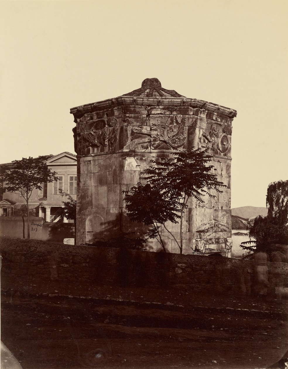 Turm der Winde, Athen von Félix Bonfils