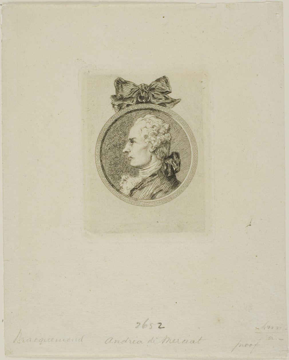 André de Nerciat von Félix Henri Bracquemond