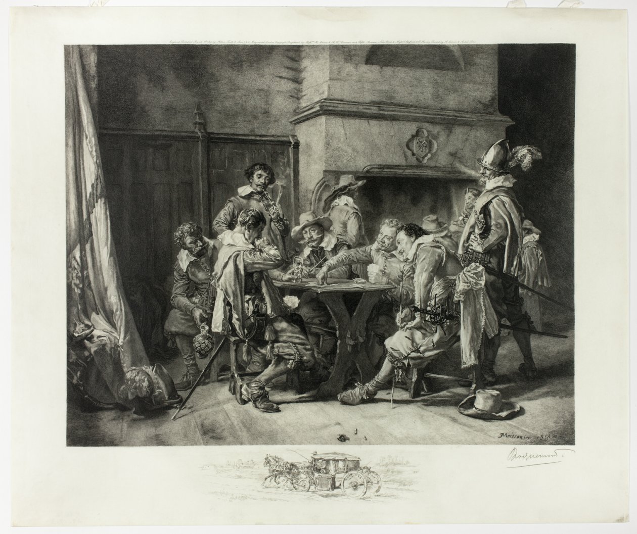 Partie perdue von Félix Henri Bracquemond
