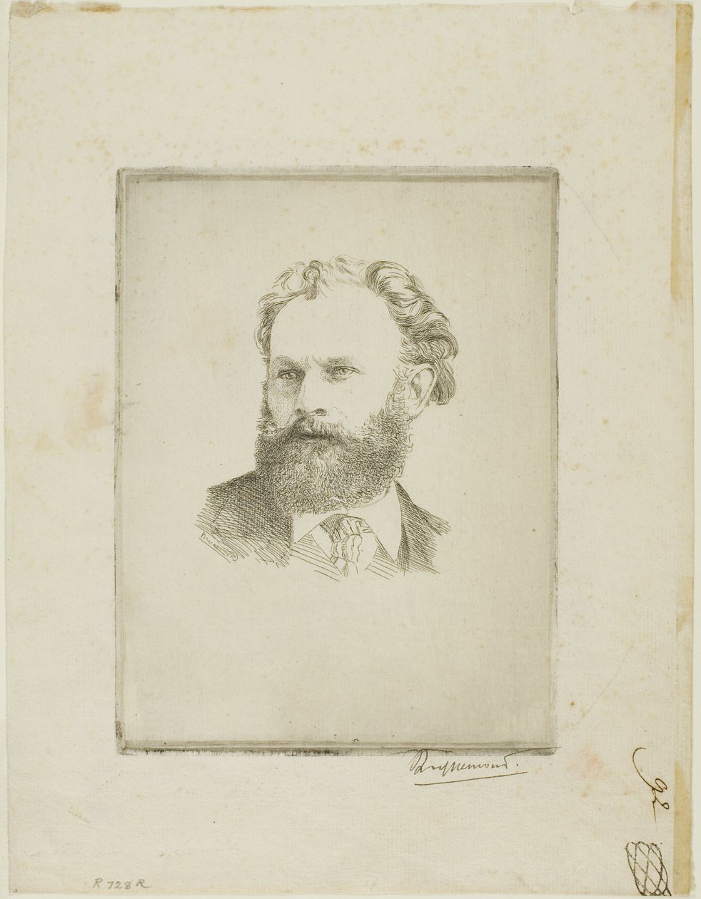 Porträt von Edouard Manet von Félix Henri Bracquemond