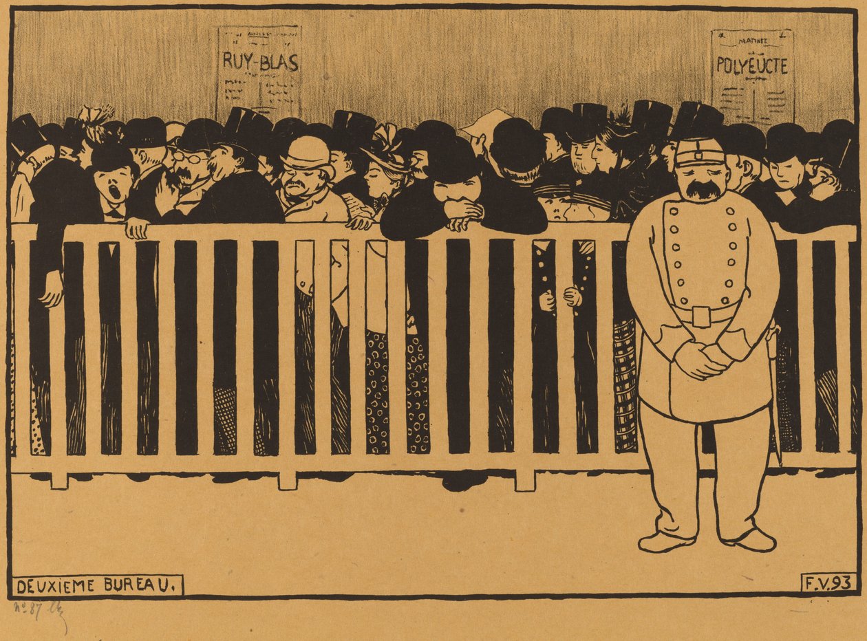 Zweites Büro (Kasse) von Félix Vallotton