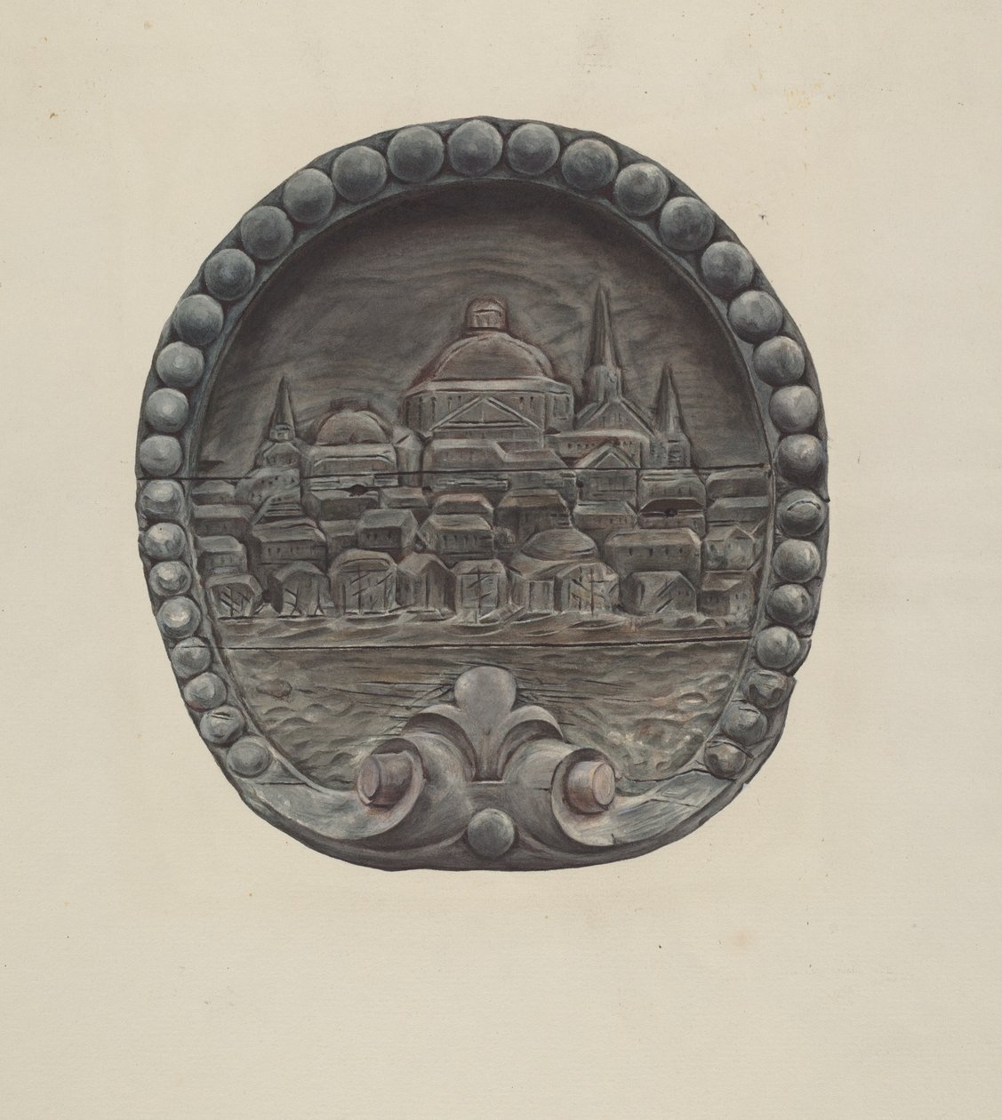 Architektonisches Ornament (Stadt Boston) von Flora Merchant
