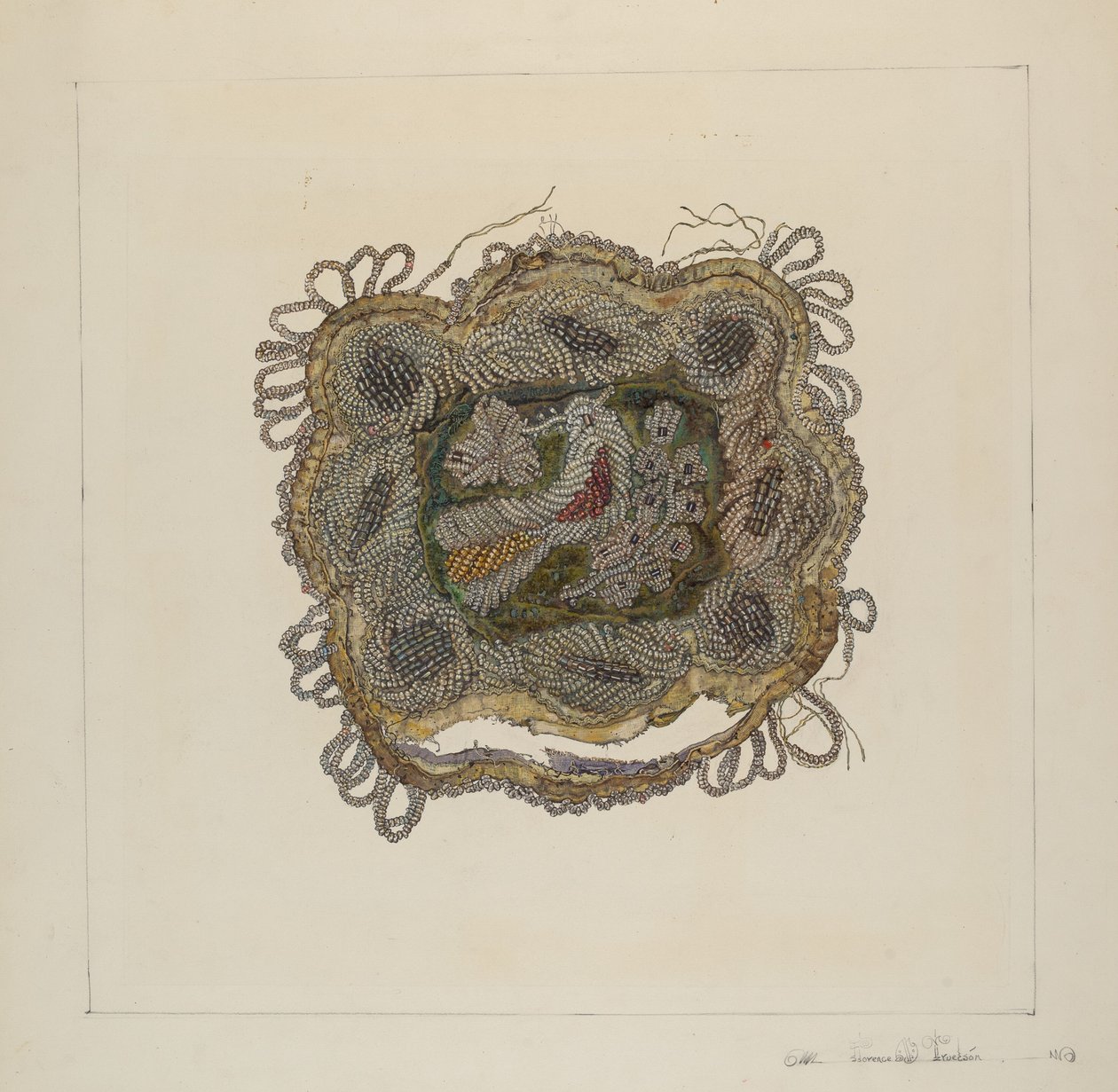 Perlenkissen von Florence Truelson