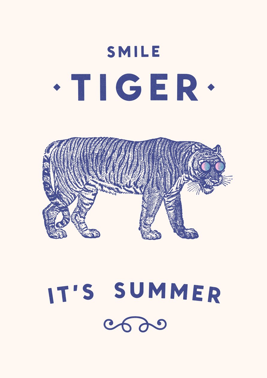 Lächelnder Tiger von Florent Bodart