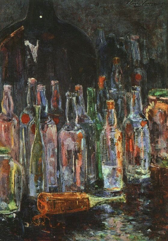 Stillleben mit Flaschen von Floris Verster