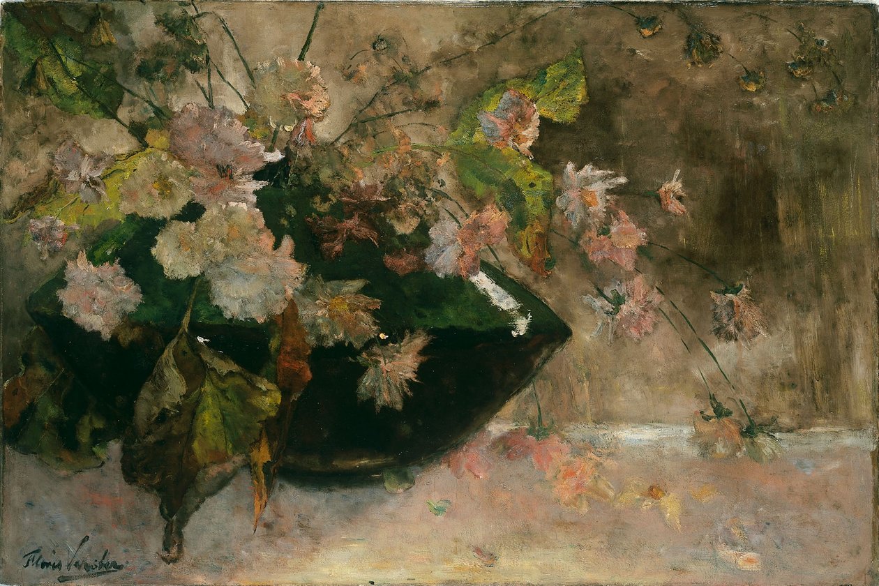 Stillleben mit Pfingstrosen von Floris Verster