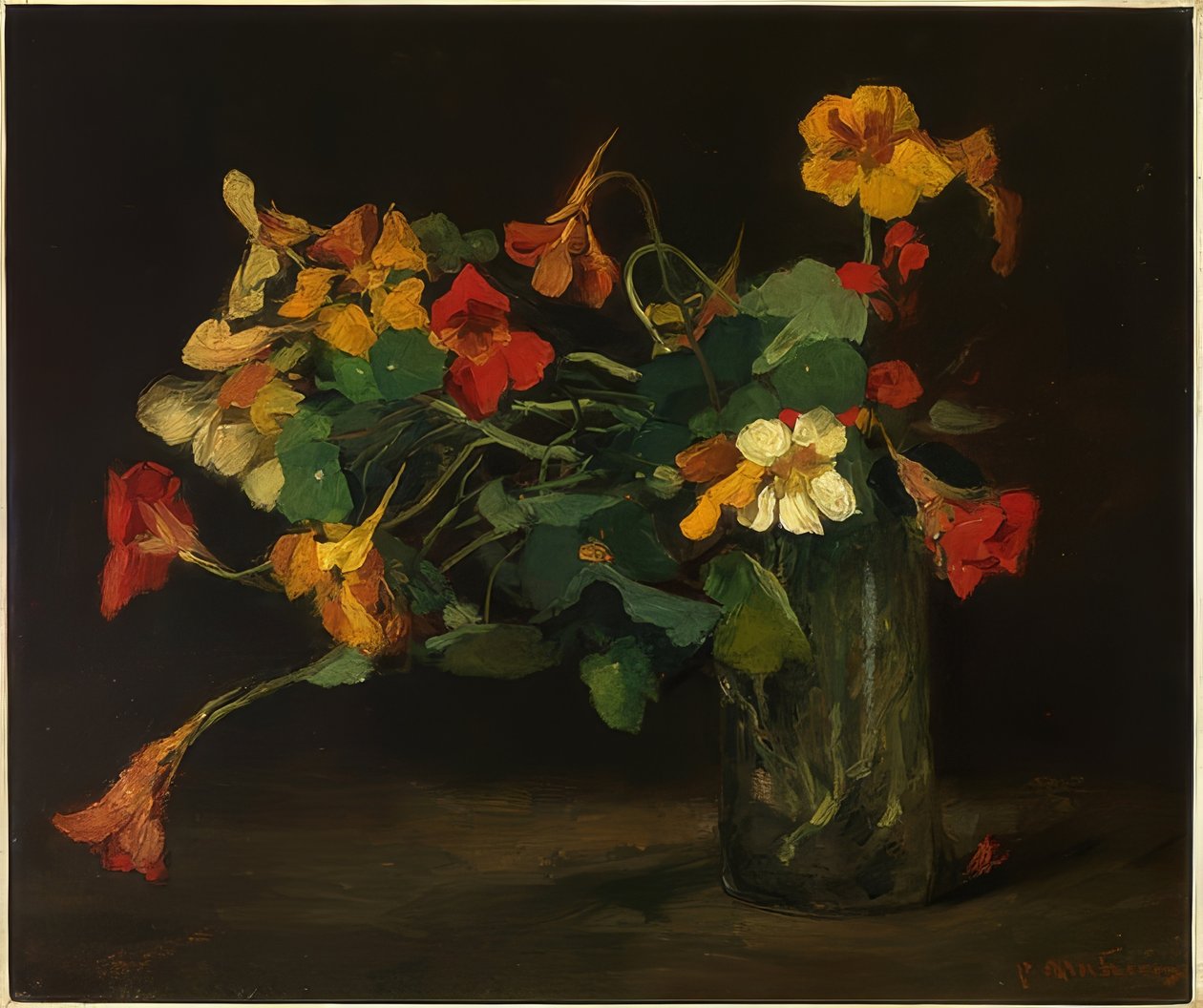 Blumenstillleben mit Kapuzinerkresse von Floris Arntzenius