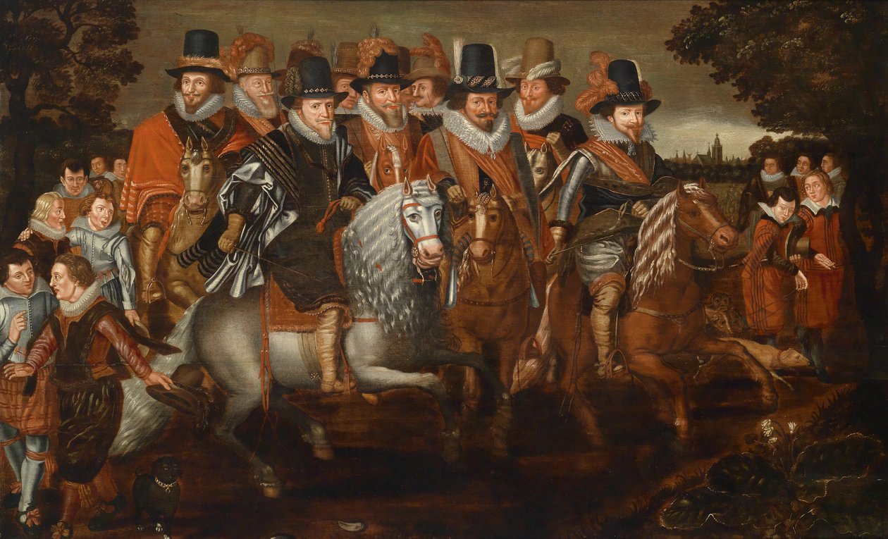 Moritz (1567-1625), Philipp Wilhelm (1558-1618), Friedrich Heinrich (1584-1647) von Follower of Adriaen van de Venne