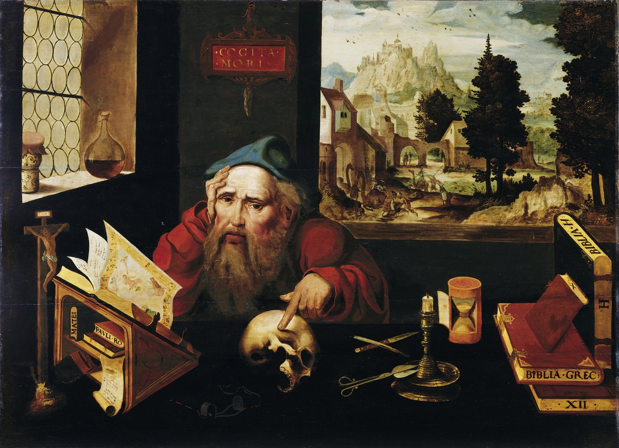 Der heilige Hieronymus im Gehäus von Follower of Joos van Cleve