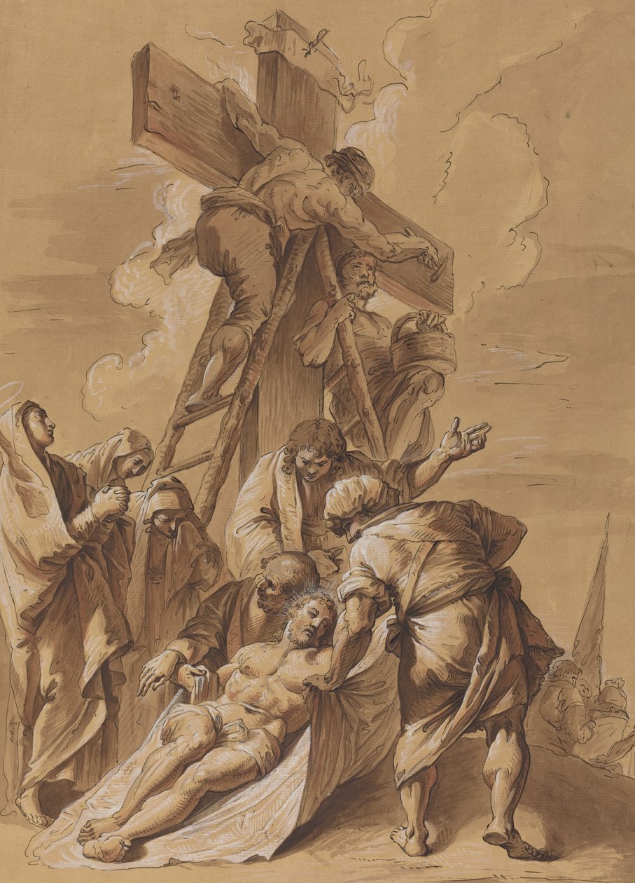 Die Kreuzabnahme von Follower of Francesco Fontebasso