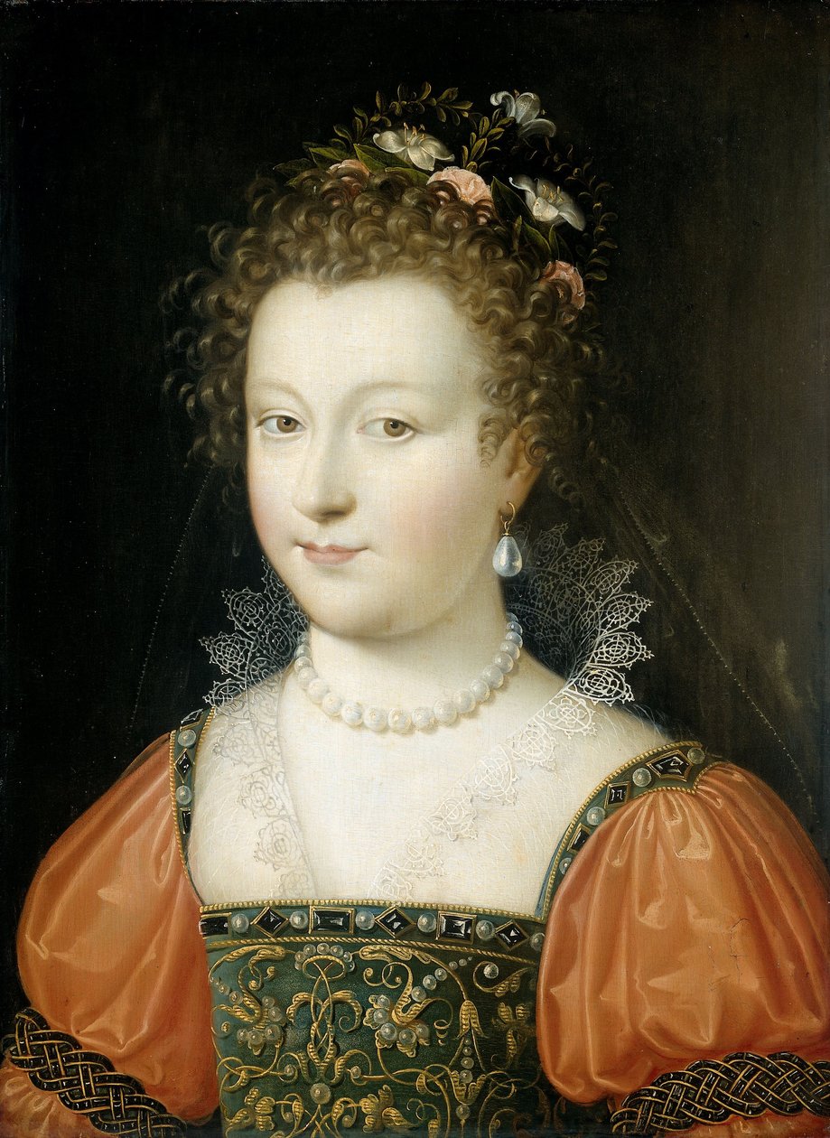 Porträt einer Frau von Fontainebleau School