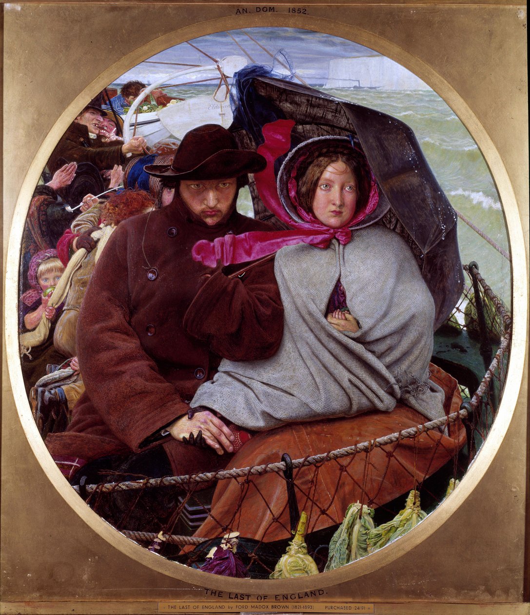 Der letzte Blick auf England von Ford Madox Brown
