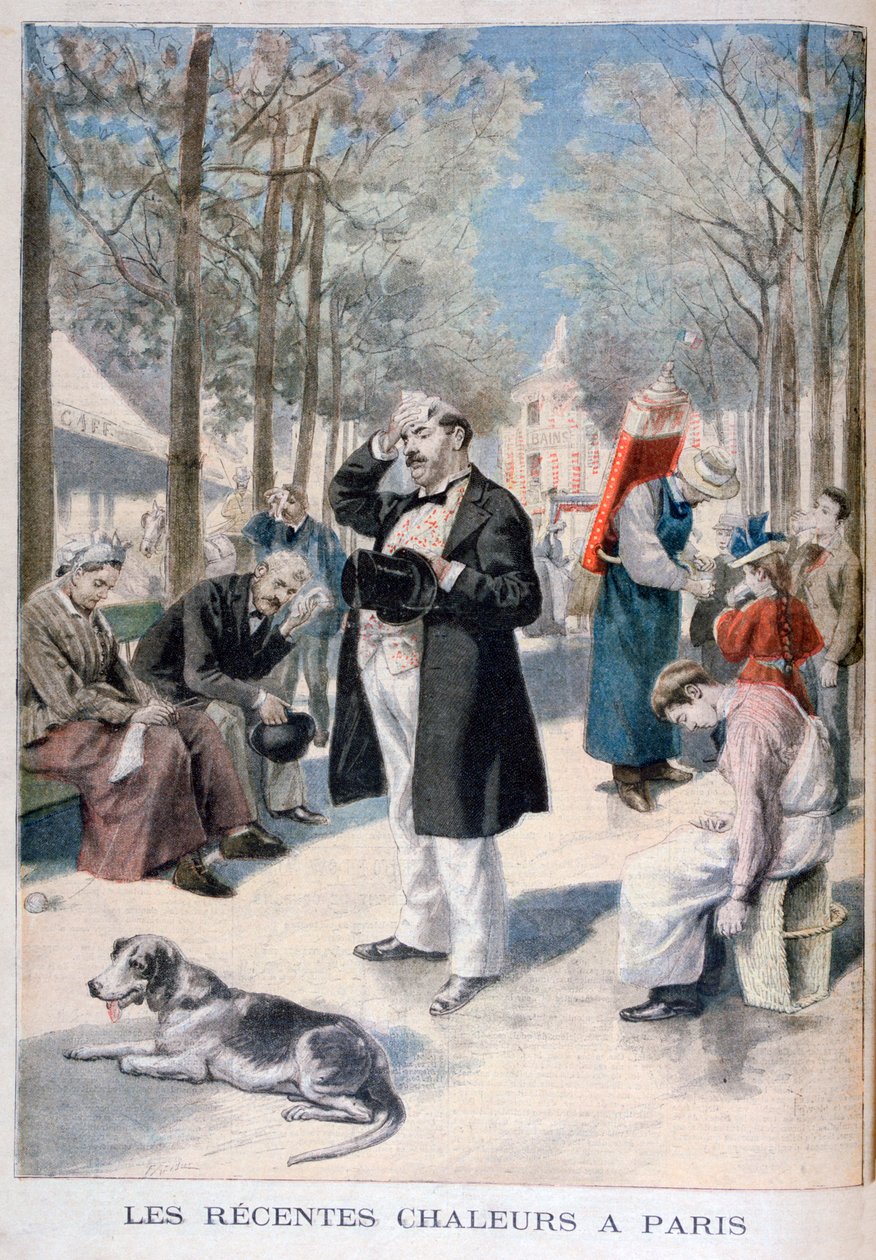 Hitzewelle in Paris, 1895 von Fortuné Méaulle