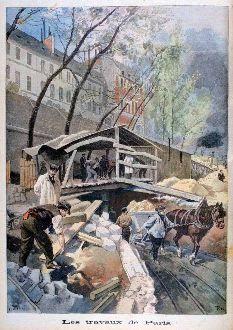 Arbeit in Paris, 1899 von Fortuné Méaulle