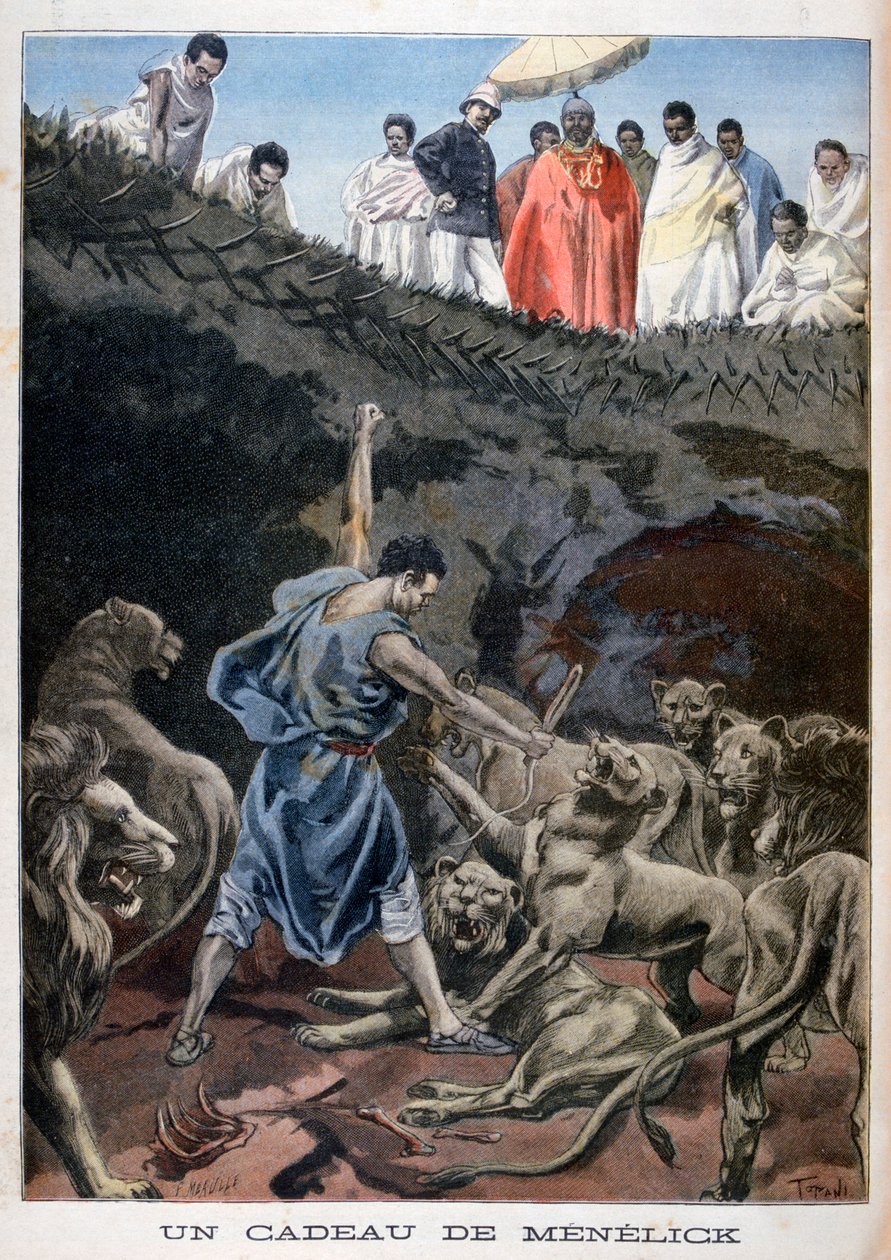 Menelik II. von Äthiopien, 1898 von Fortuné Méaulle