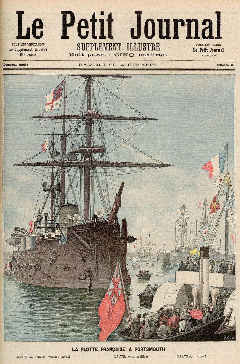 Die französische Flottille in Portsmouth, aus 