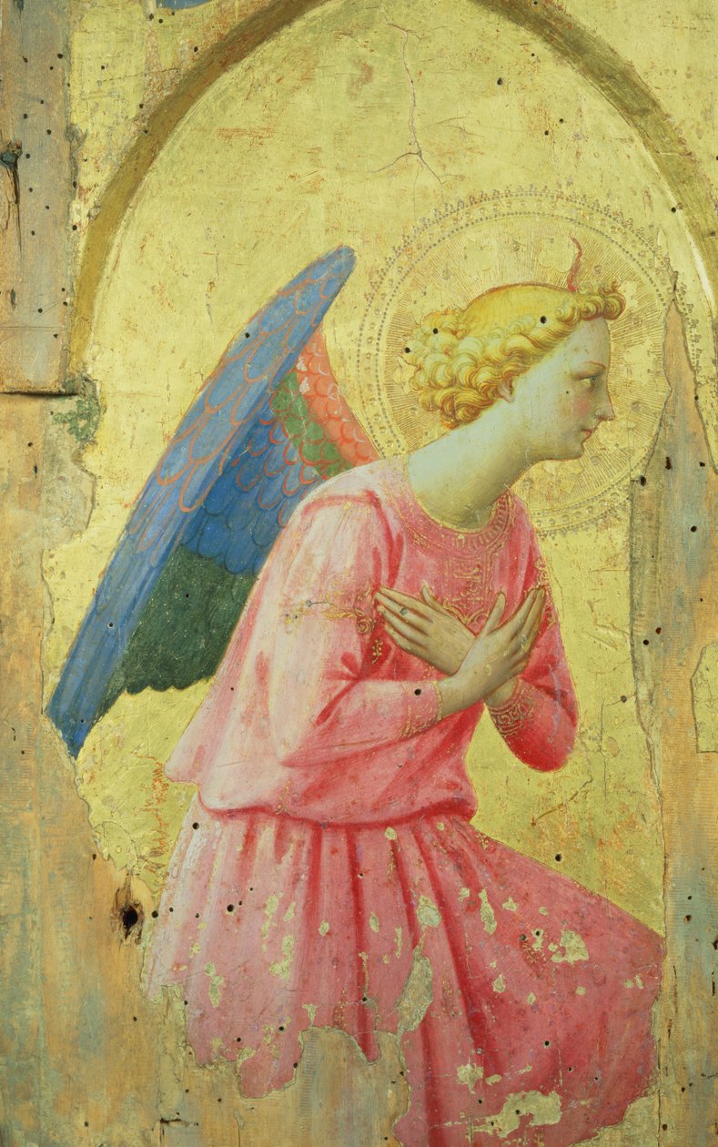 Anbetung eines Engels, ca. 1430-40 (Tempera auf Tafel) von Fra Angelico