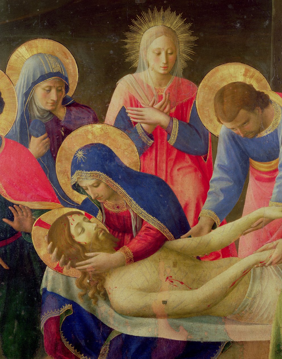 Beweinung Christi, 1436-41 (Detail) von Fra Angelico