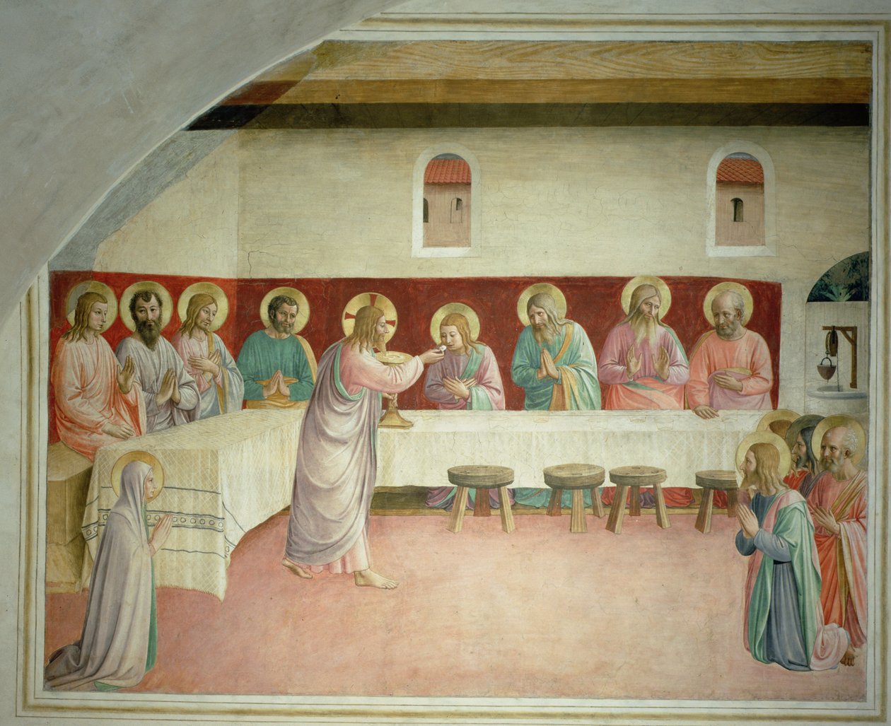 Das letzte Abendmahl, 1442 von Fra Angelico