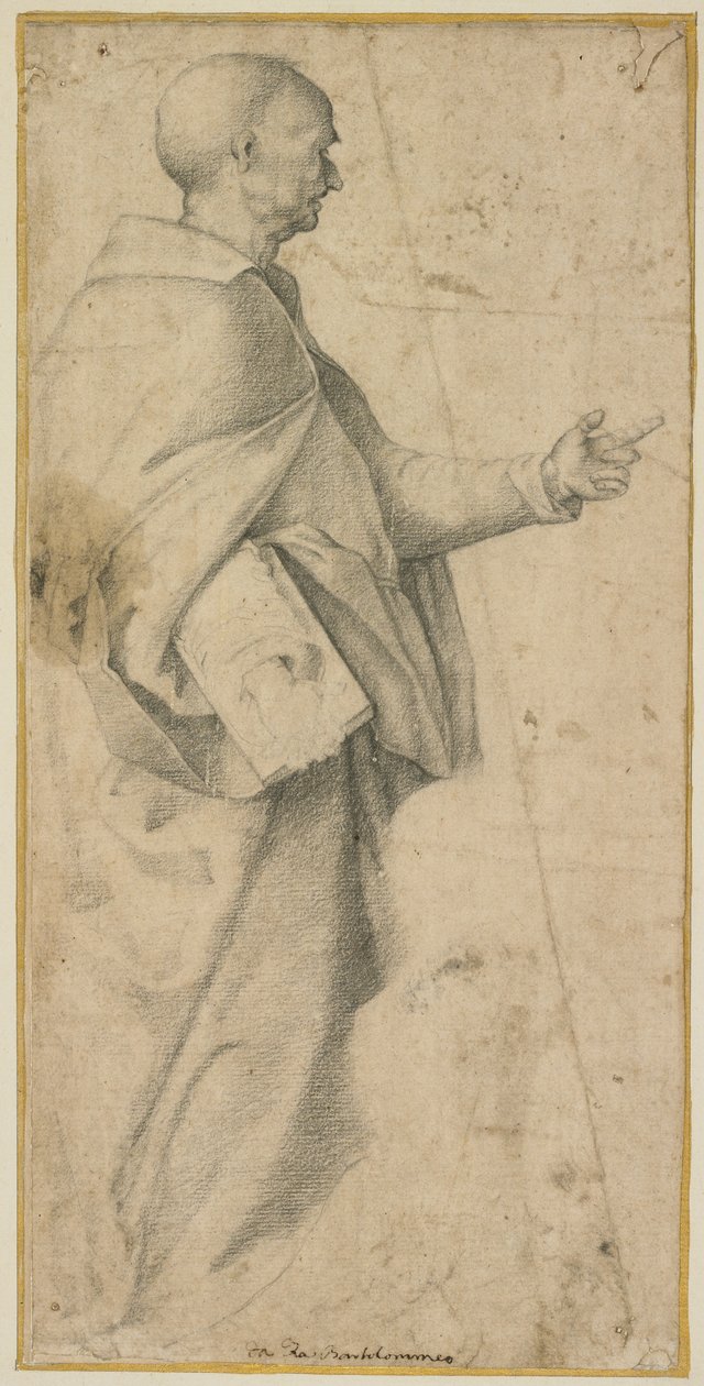 Stehender männlicher Heiliger von Fra Bartolommeo