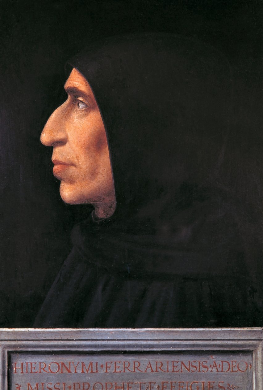 Porträt von Girolamo Savonarola von Fra (1472 1517) Bartolomeo
