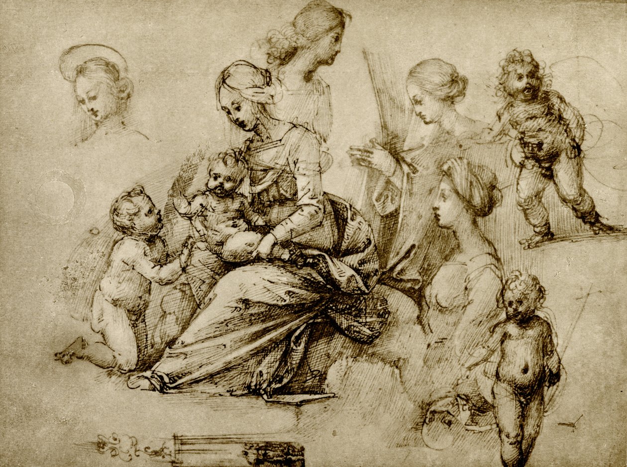 Studie zu einer Madonna von Fra Bartolomeo
