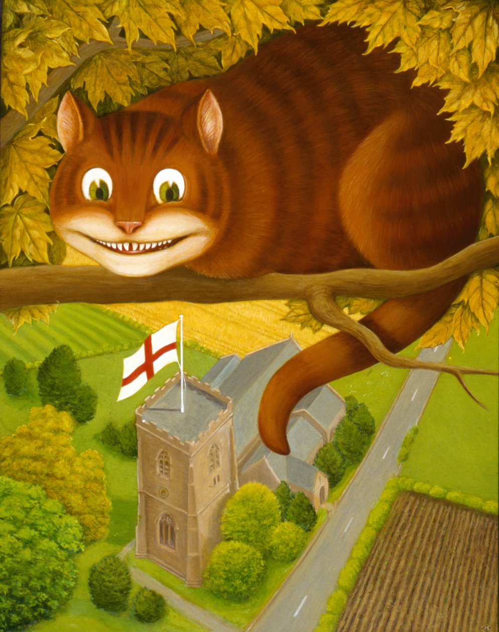 Die Grinsekatze in Daresbury von Frances Broomfield