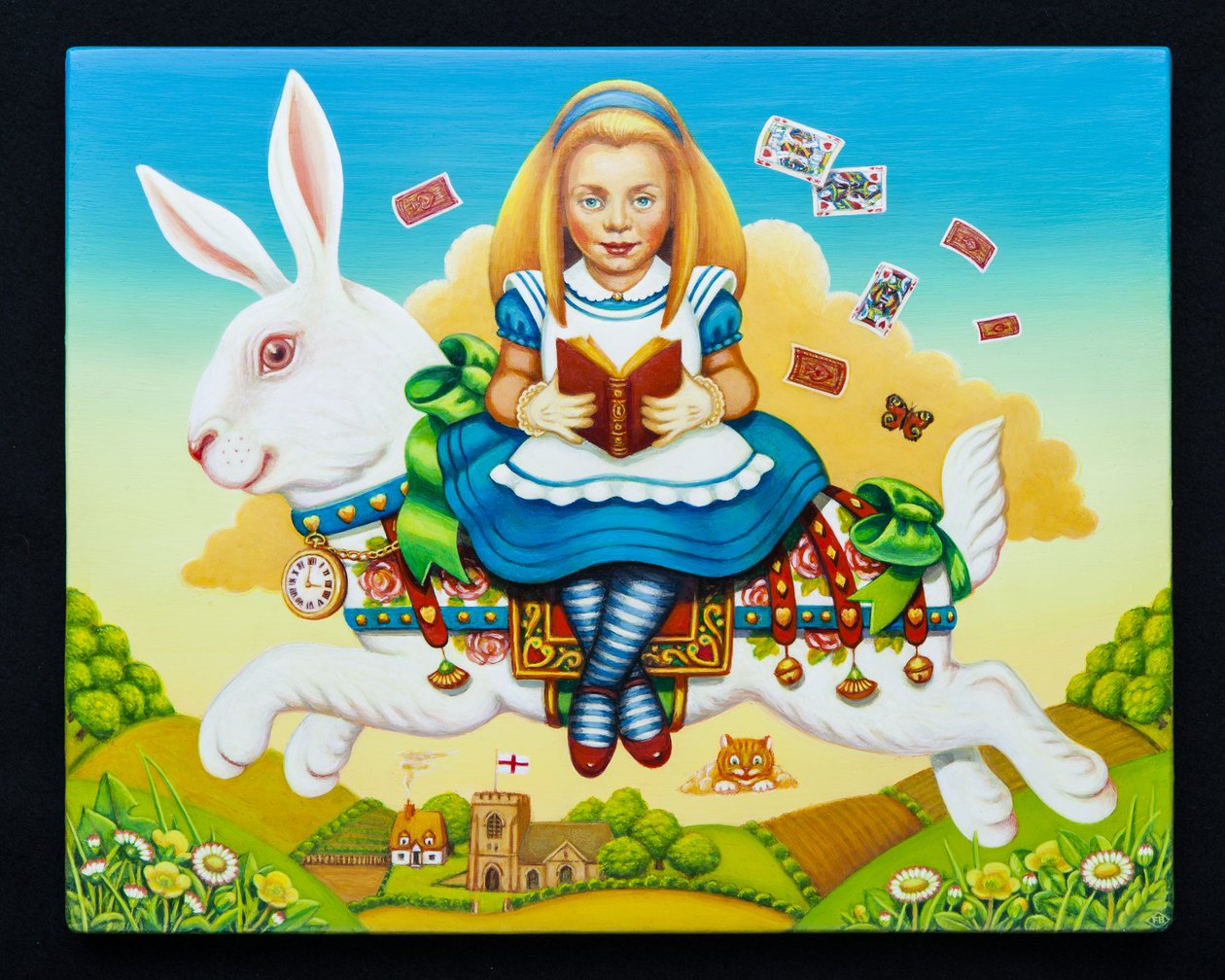 Alice und das weiße Kaninchen, 2013 von Frances Broomfield