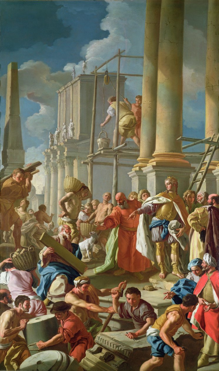 Klassische Bauszene von Francesco de Mura