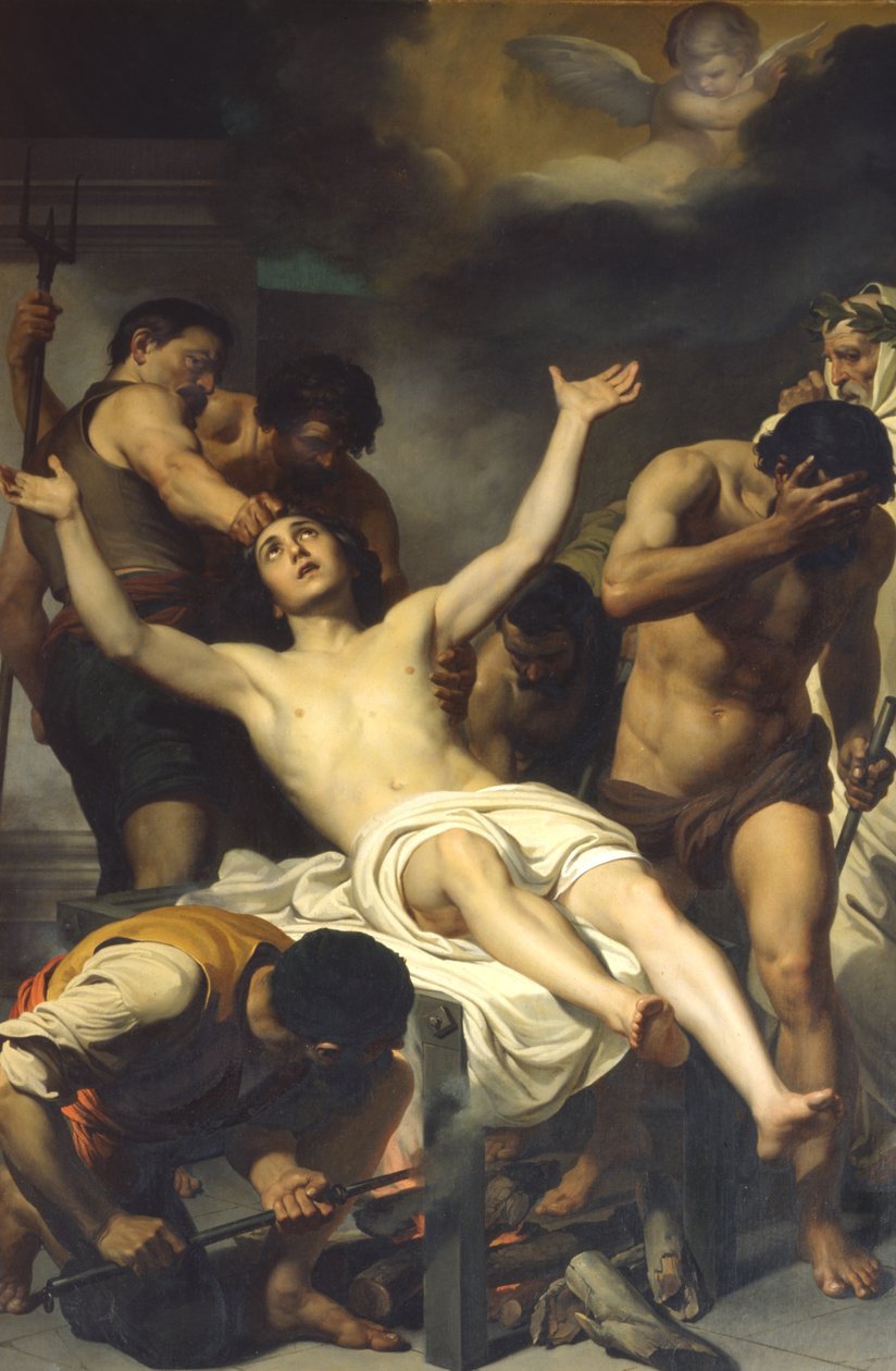 Martyrium des Heiligen Laurentius von Francesco Coghetti