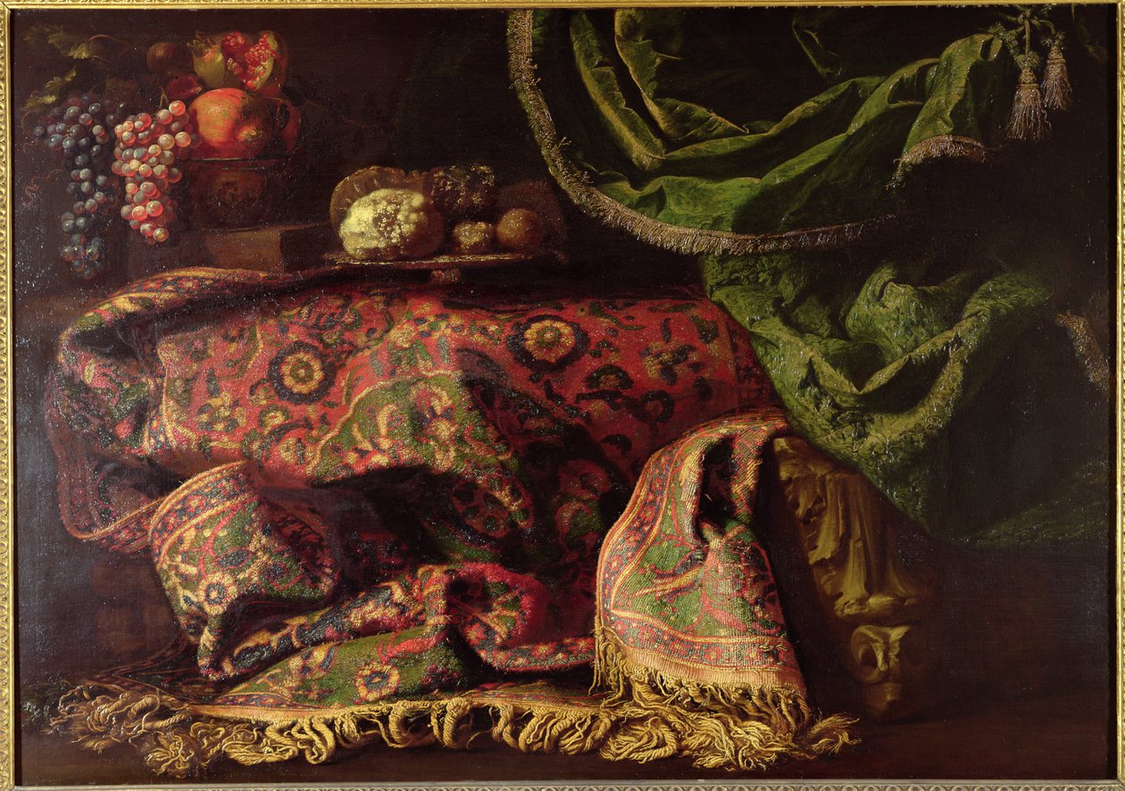 Stillleben mit einem Teppich von Francesco Fieravino