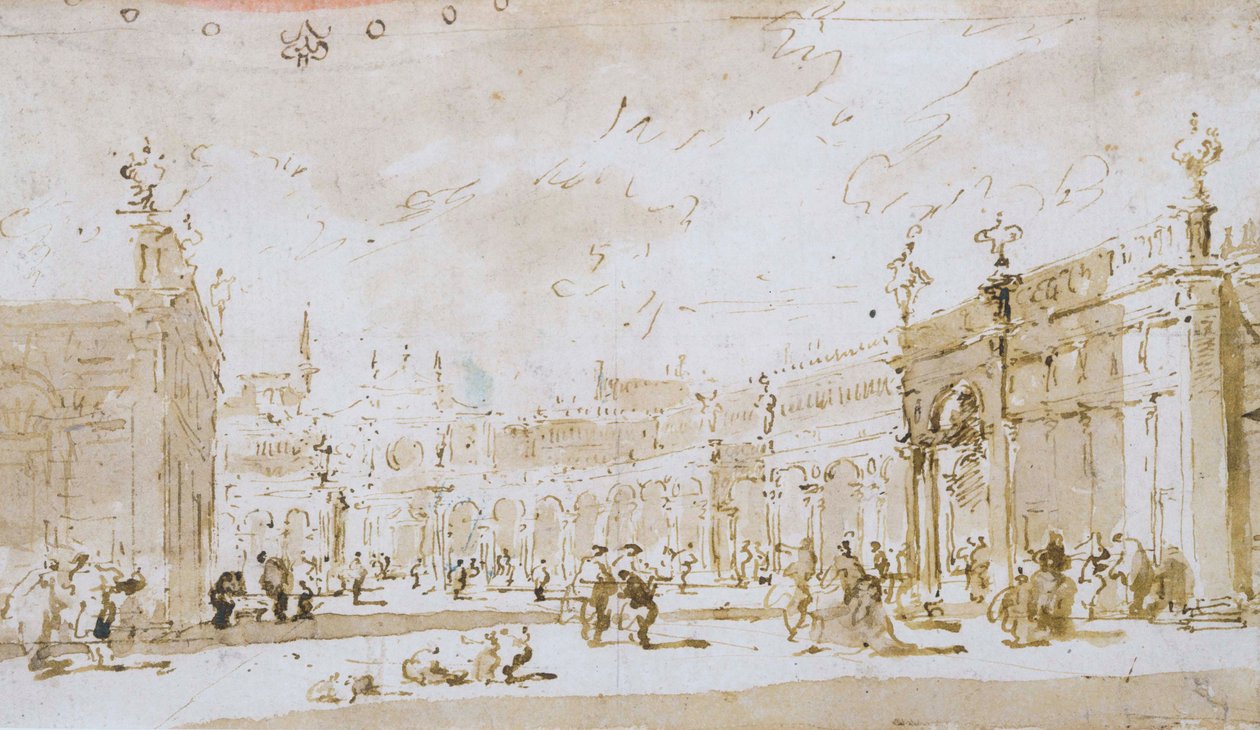 Piazza San Marco von Francesco Guardi