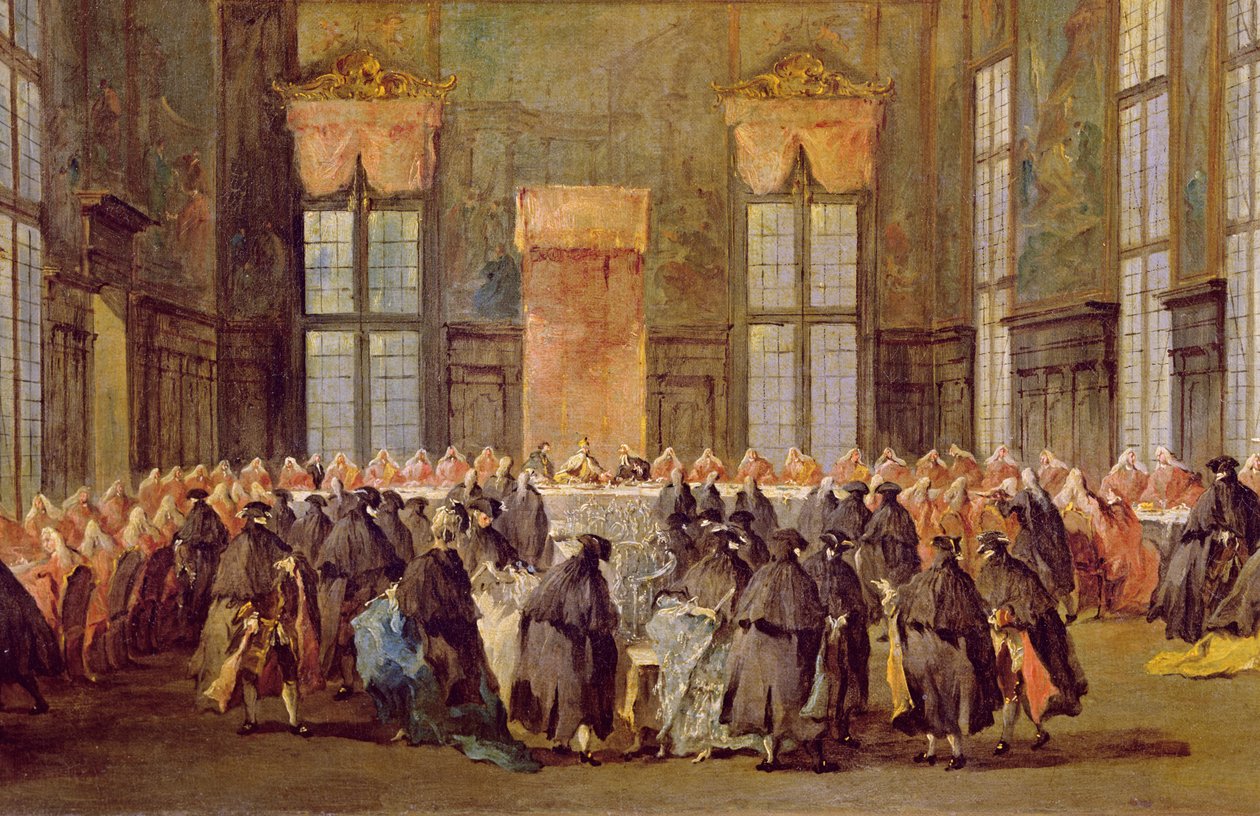 Der Doge beim Fest zur Eröffnung des Karnevals von Venedig von Francesco Guardi