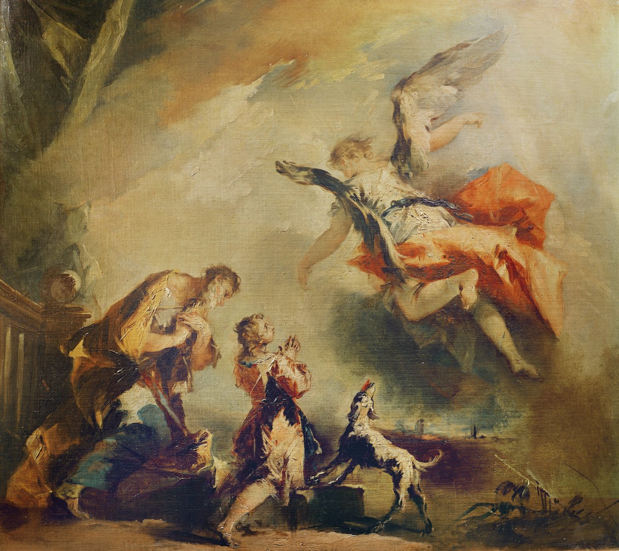 Die Geschichte von Tobias, die Abreise des Erzengels Raphael von Francesco Guardi