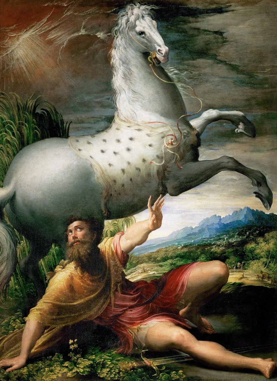 Selbstporträt in einem konvexen Spiegel von Parmigianino