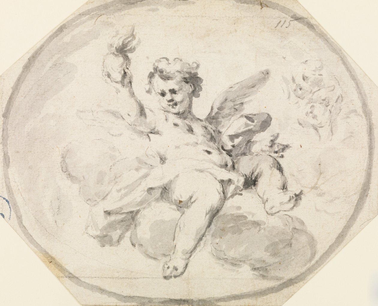Entwurf für eine bemalte Decke von Francesco Saverio Mergolo