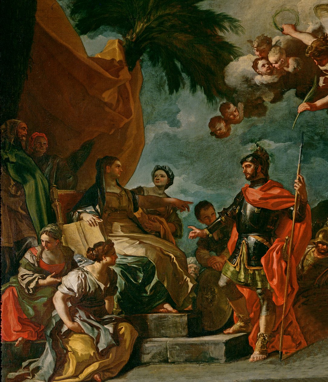 Barak und Deborah (Detail) von Francesco Solimena