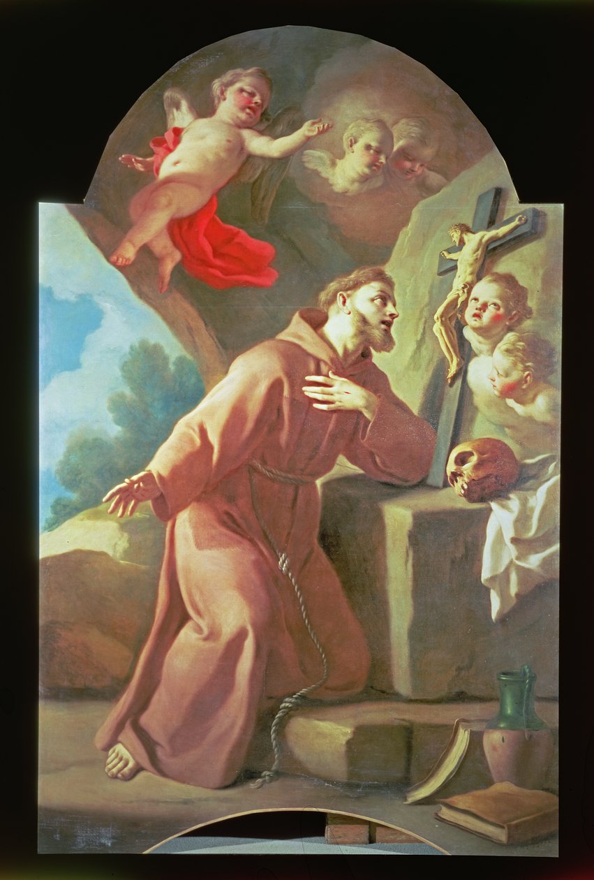 Der heilige Franz von Assisi von Francesco de Mura