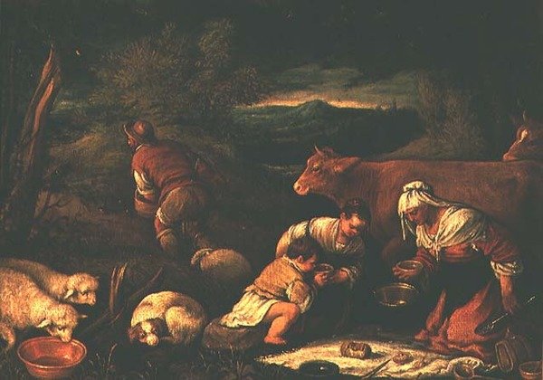 Pastorale Szene von Francesco Bassano